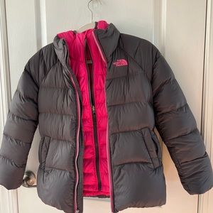 North face puffer girls - size 12